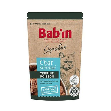 Bab'in - Terrine au Poisson pour Chats  - 80g