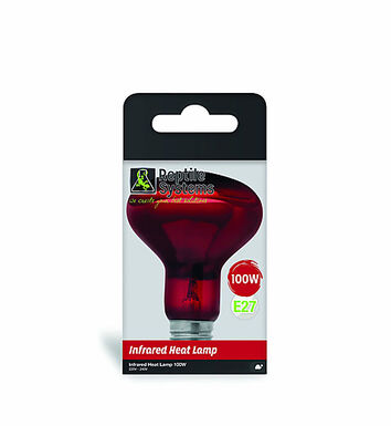 Reptile Systems - Lampe Infrared Heat Lamp E27 pour Reptiles - 100W