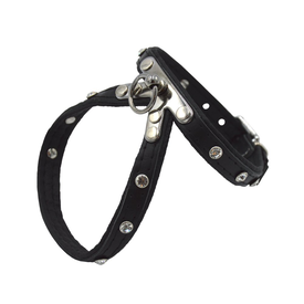 Comme Un Roi - Harnais Cuir So Chic Noir pour Chien