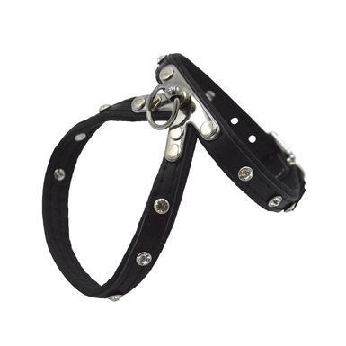 Comme Un Roi - Harnais Cuir So Chic Noir pour Chien
