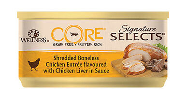 Wellness CORE - Pâtée Signature Selects Poulet et Foie de Poulet pour Chat - 79g