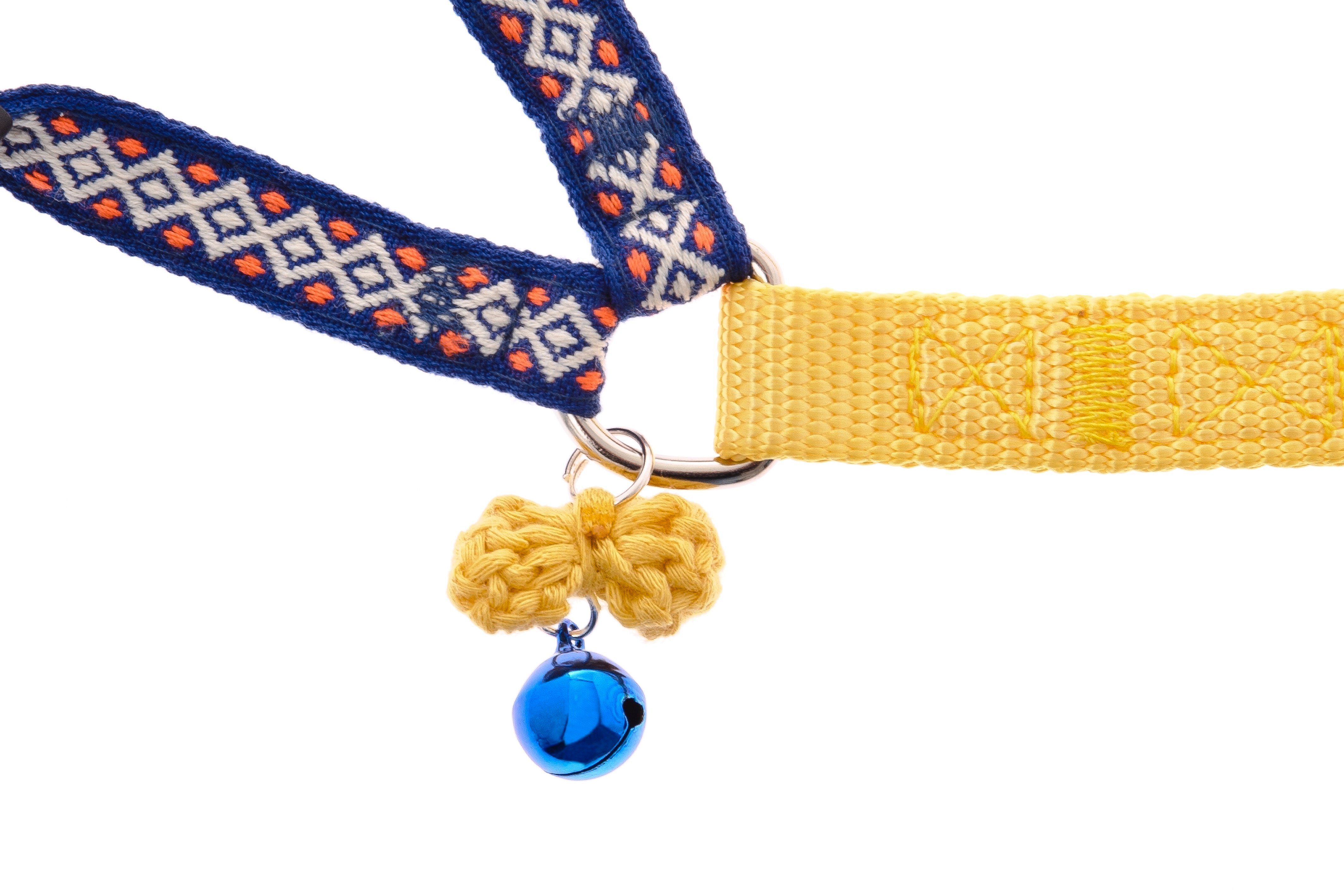 Ferribiella - Ensemble Laisse + Harnais R&eacute;glable Jaune pour Chats - S Image num&eacute;ro 5