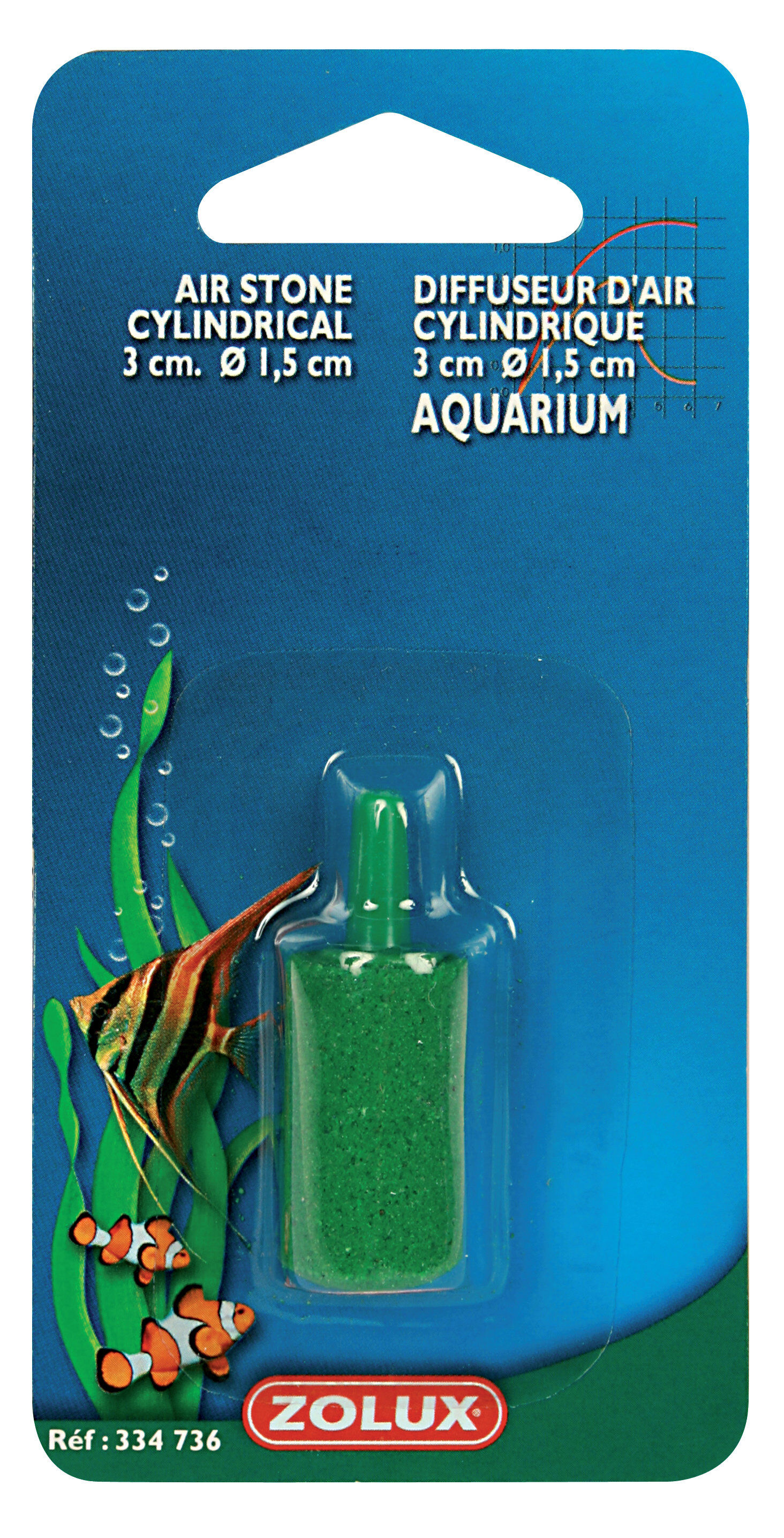 Zolux - Diffuseur d'Air Cylindrique de 3cm pour Aquarium Image num&eacute;ro 1