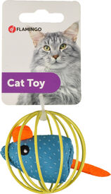 Flamingo - Jouet Rio Souris dans Balle pour Chats - 6cm