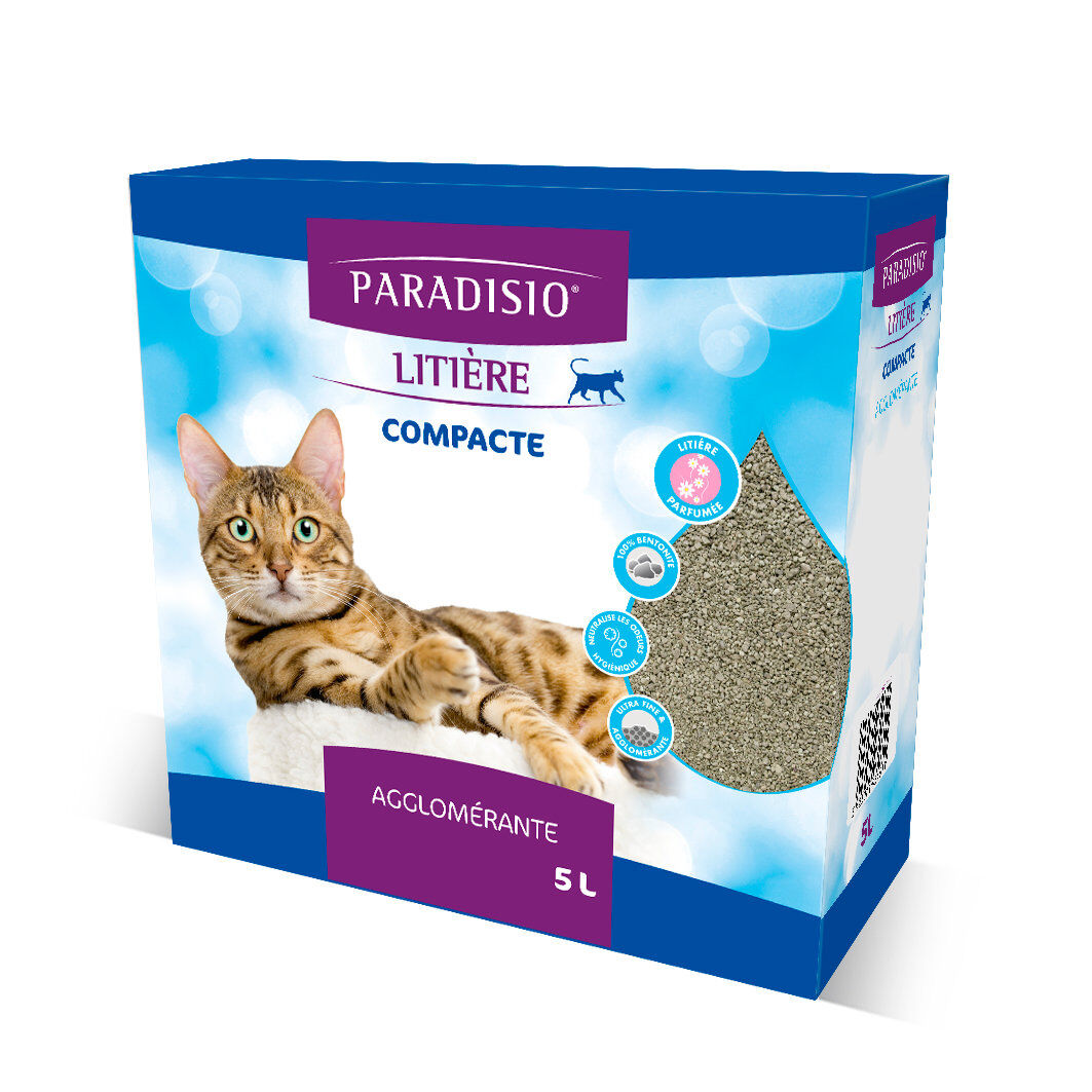 Paradisio - Liti&egrave;re Compacte Parfum&eacute;e pour Chat - 5L Image num&eacute;ro 1