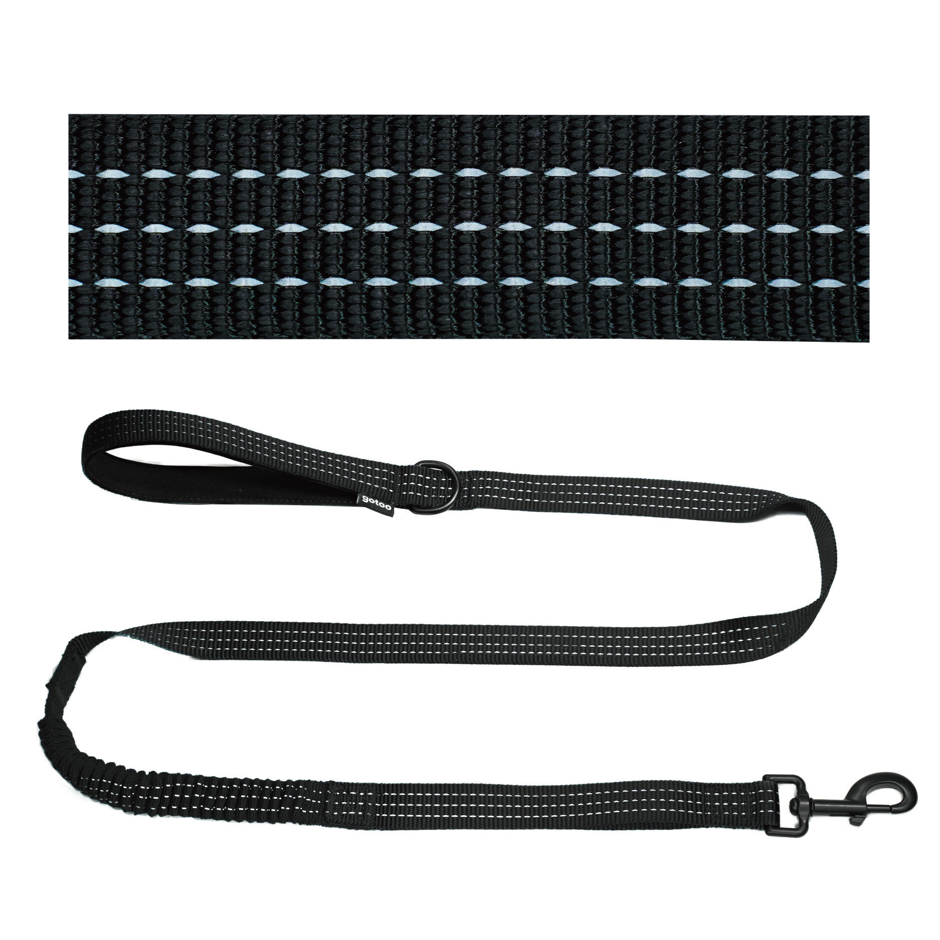 Gotoo - Laisse Anti-traction Noir Image num&eacute;ro 2