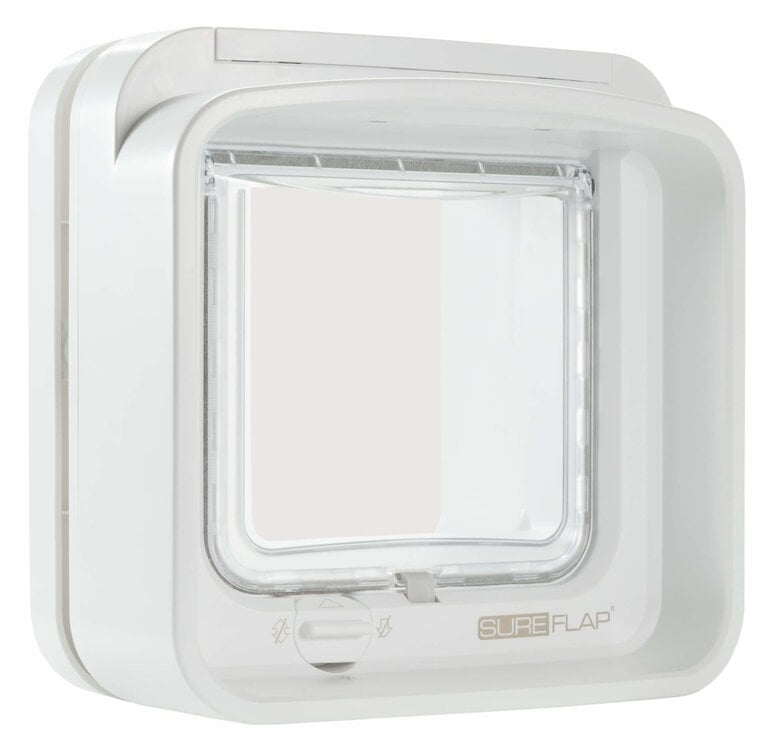 Sure PetCare - Chatière SureFlap à puce Électronique DualScan pour Chat - Blanc Image numéro 1 Sure PetCare - Chatière SureFlap à puce Électronique DualScan pour Chat - Blanc Image numéro 1