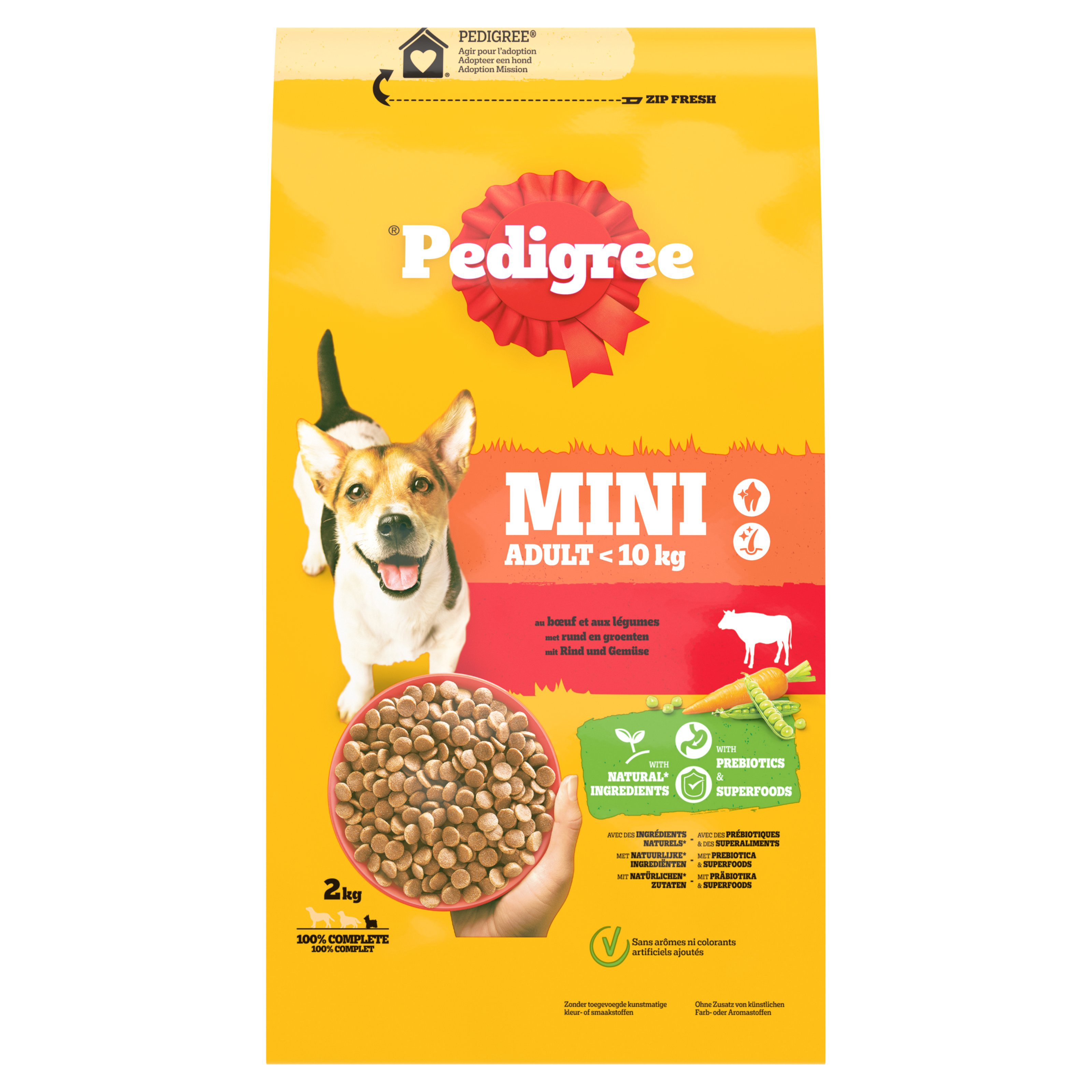 PEDIGREE - Croquettes ADULT MINI au Boeuf et L&eacute;gumes pour Chiens - 1,4kg Image num&eacute;ro 3