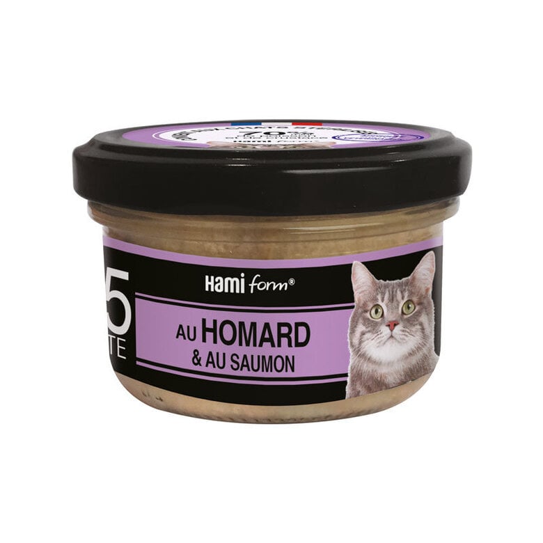 Hamiform - Les Cuisinés N°25 Homard et Saumon pour Chat - 80g Image numéro 1 Hamiform - Les Cuisinés N°25 Homard et Saumon pour Chat - 80g Image numéro 1