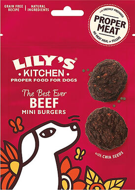 Lily's Kitchen - Friandises Beef Mini Burgers au Bœuf pour Chien - 70g