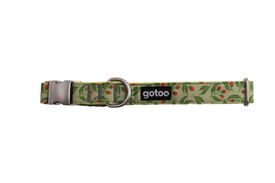 Gotoo - Collier à motif Botanic Vert pour chien