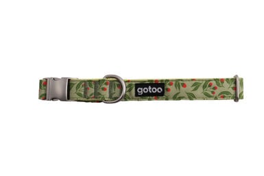 Gotoo - Collier à motif Botanic Vert pour chien