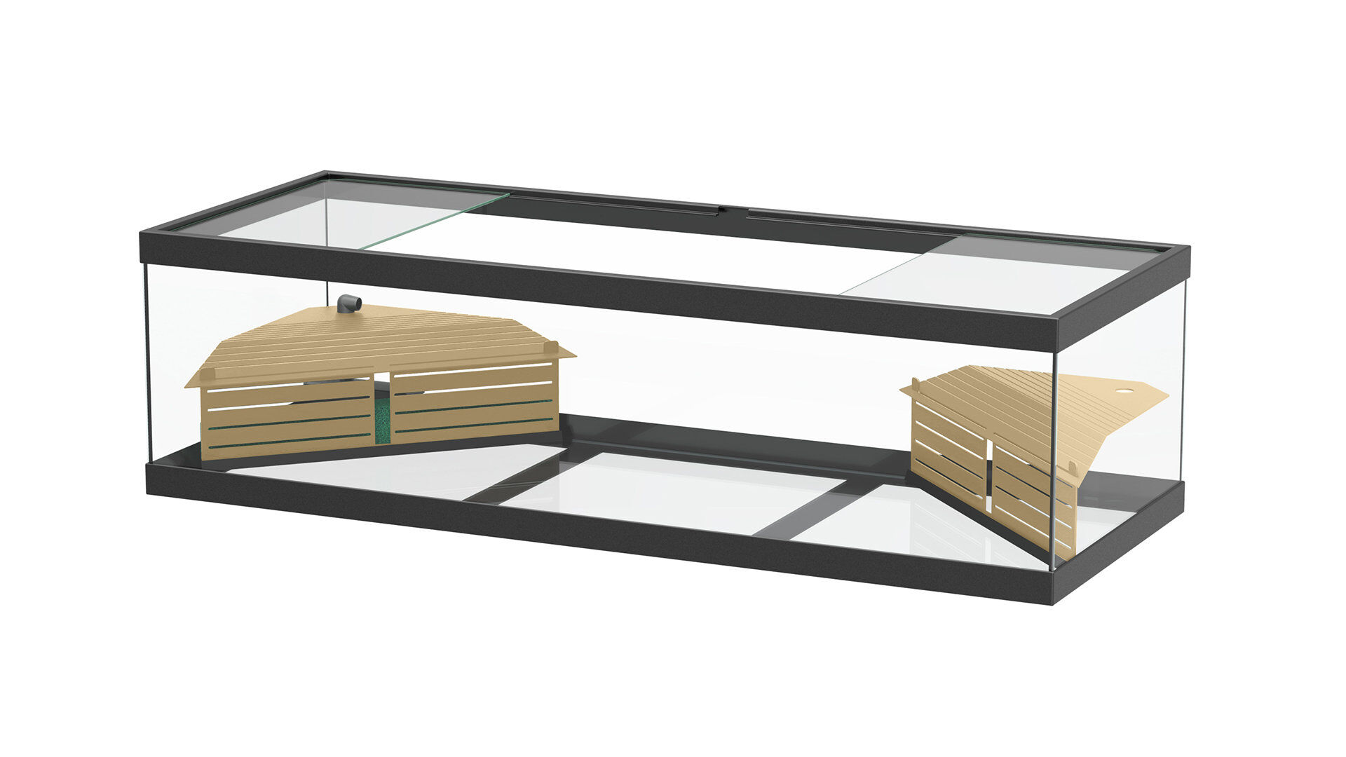Aquatlantis - Aquaterrarium Tortum Noir + Filtre - 100cm Image num&eacute;ro 2