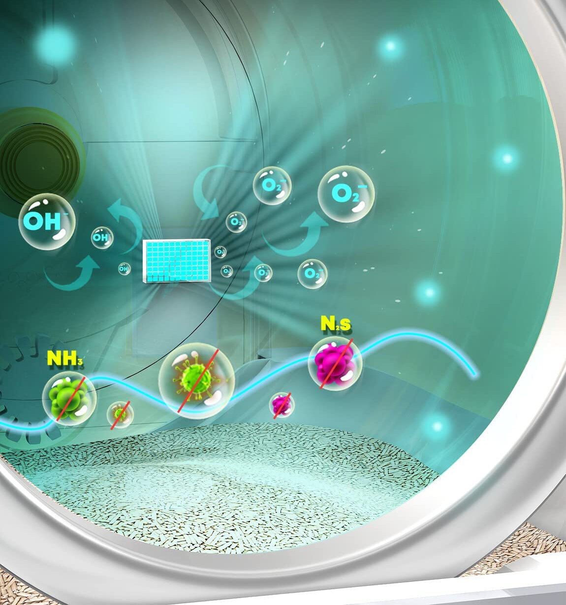 EZIclean - Maison de Toilette Connect&eacute;e Liti&egrave;re Robot Cabot K8i Image num&eacute;ro 3