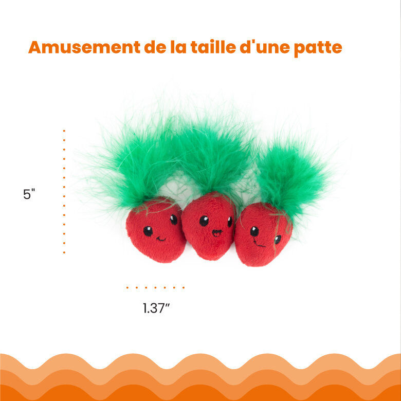 Outward Hound - Lot de 3 Jouets Straw-Babies pour Chats Image num&eacute;ro 2