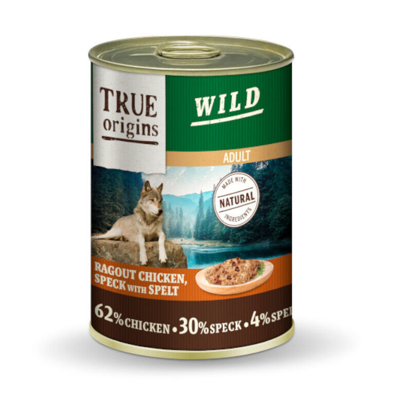 True Origins Wild - Ragout au Poulet, Speck & Epeautre pour Chiens Adultes - 400G Image num&eacute;ro 1