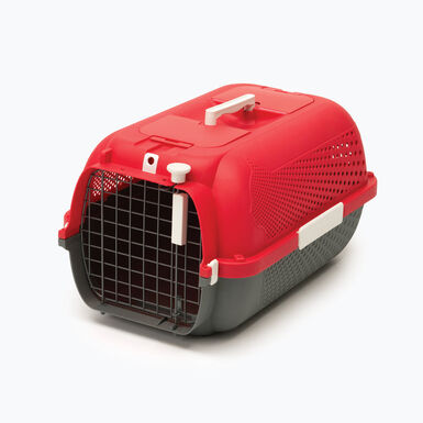 Catit - Boîte transport rouge moyen -  56,5 x 37,6 x 30,8 cm