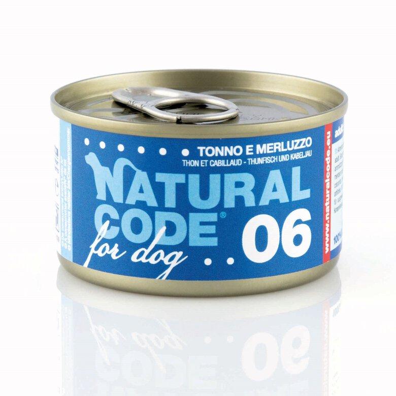 Natural Code - Pâtée Thon et Cabillaud 06 pour Chiens - 90g Image numéro 1 Natural Code - Pâtée Thon et Cabillaud 06 pour Chiens - 90g Image numéro 1