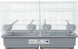 Zolux - Cage Primo Cati Blanc et Gris pour Oiseaux - 67cm