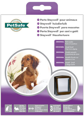 Petsafe - Porte 2 Positions Brun pour Chats - 7Kg