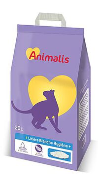 Animalis - Litière Hygiène Plus Blanche - 20L