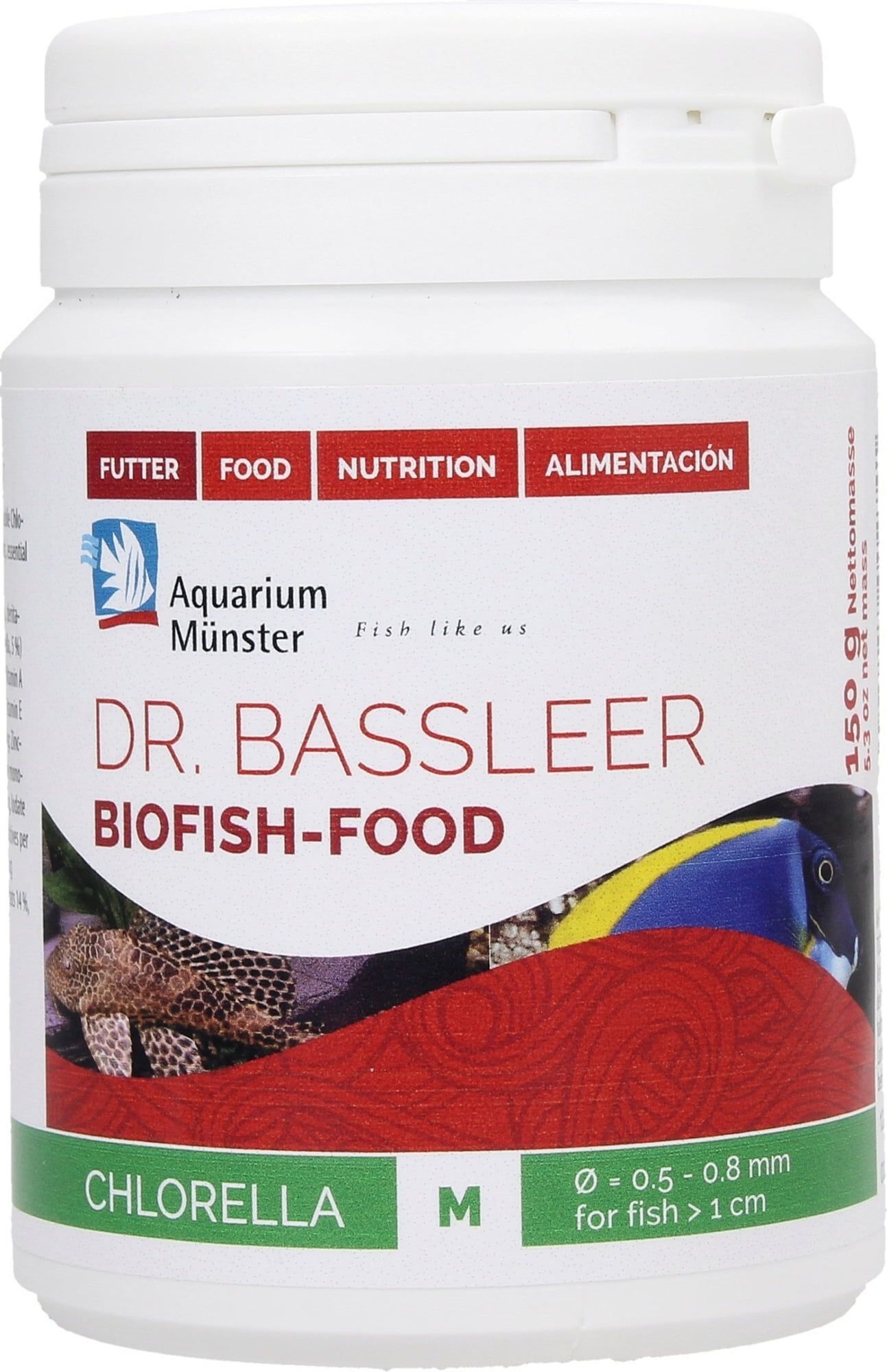 Aquarium M&uuml;nster - Aliment Biofish Food CHLORELLA M - 150g Image num&eacute;ro 1