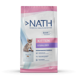 Nath - Croquettes Kitten pour Chaton Stérilisé - 2kg