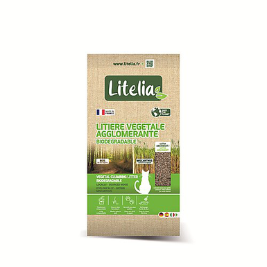 Litelia - Litière Végétale Agglomérante Biodégradable pour Chats
