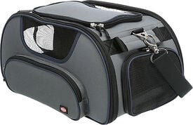 Trixie - Sac de Transport Avion Wings Gris pour Chien - 28 x 23 x 46 cm