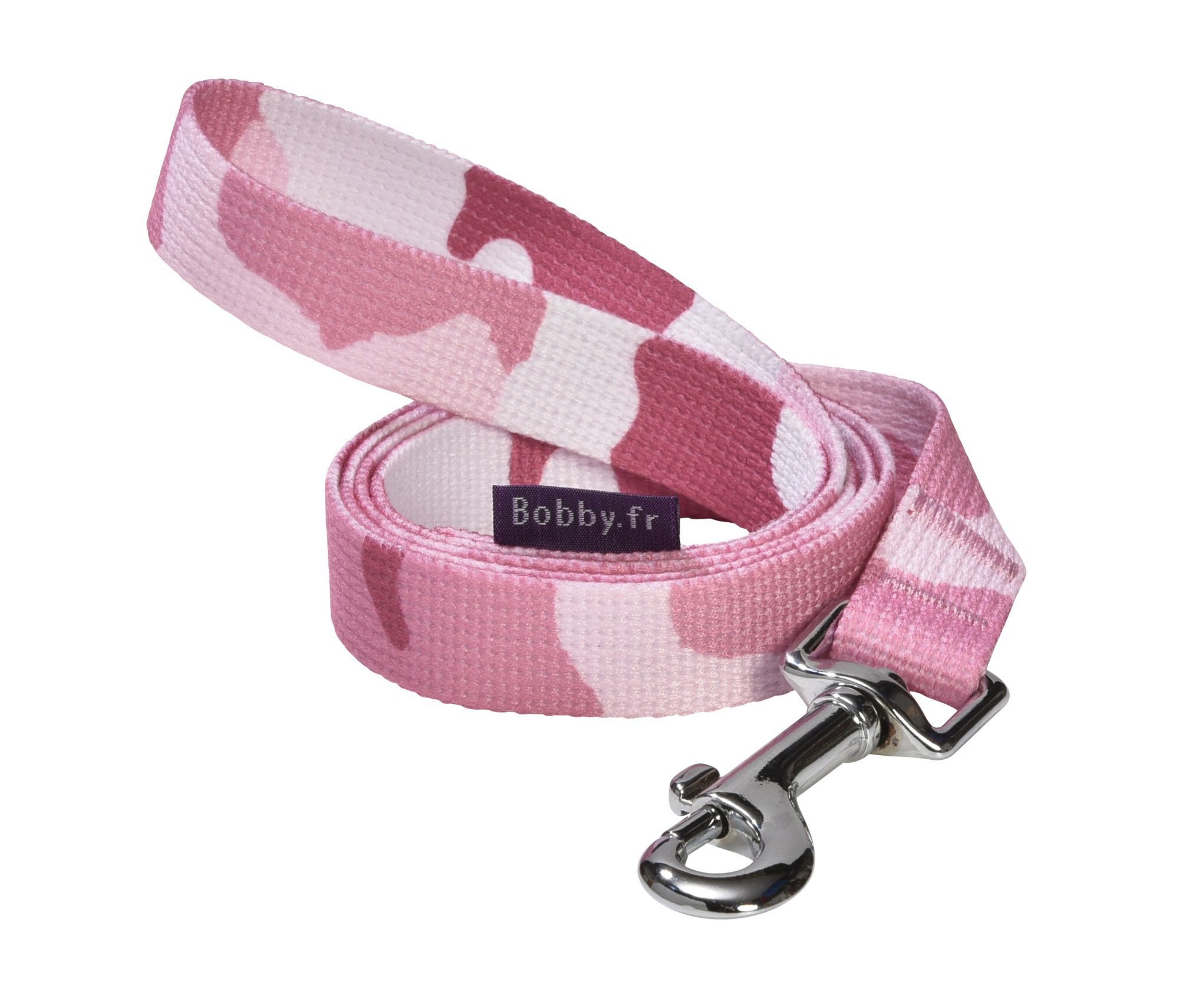 Bobby - Laisse Camouflage Rose XS pour Chiens - XS 100/1cm Image num&eacute;ro 1