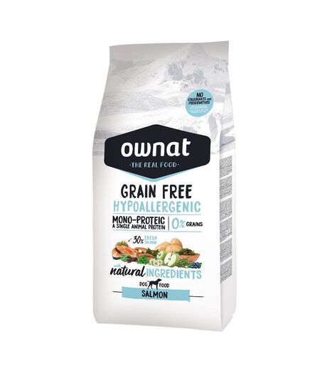 Ownat - Croquettes Grain Free Hypoallergenic Saumon pour Chiens image number null