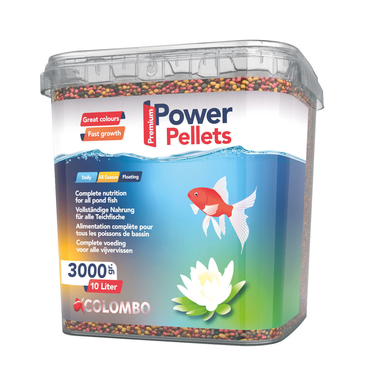 Colombo - Aliment en Granul&eacute; Power Pellet pour Poissons de Bassin - 10L Image num&eacute;ro 1