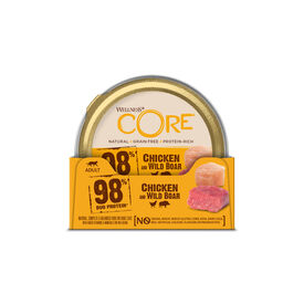 Wellness CORE - Repas Complet Naturel au Poulet et Sanglier pour Chat - 85g
