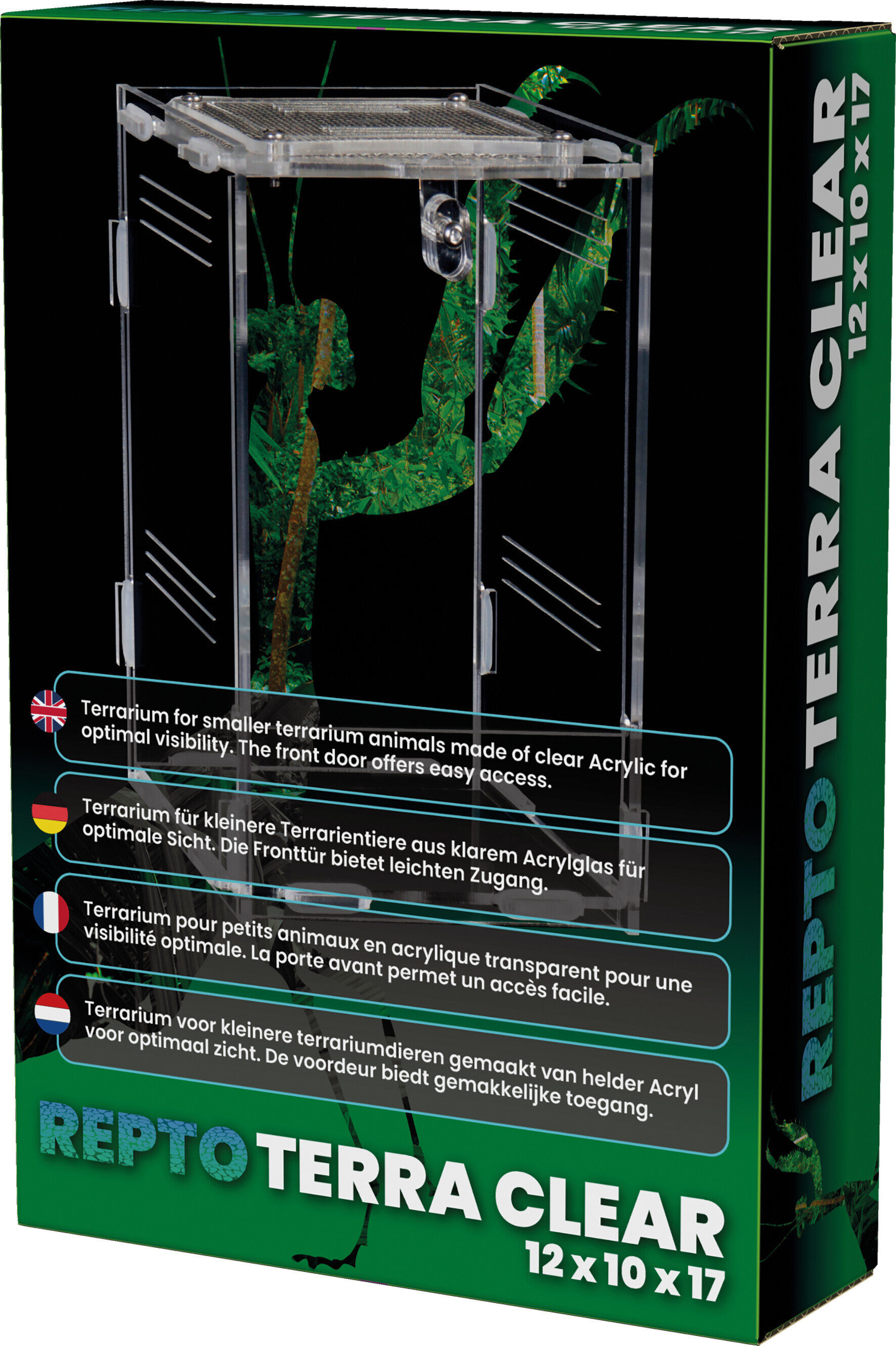 Repto - Terrarium AcryliqueTerra Clear - 11,5x10x16,5cm Image num&eacute;ro 1