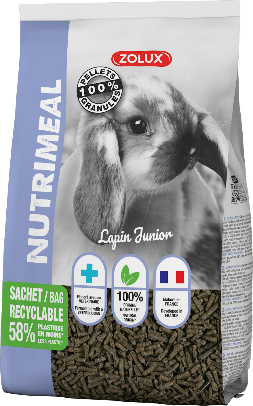 Zolux - Granul&eacute;s Nutrimeal pour Lapin Junior - 2,5Kg Image num&eacute;ro 1