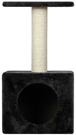 Animalis - Arbre a Chat Niche+Plateau 30x30x56.5cm - Noir