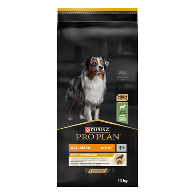 Pro Plan - Croquettes All Sizes Adult Light/Sterilised à l'Agneau pour Chien