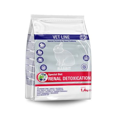 Cunipic - Aliment Vet Line Détoxication Rénale pour Lapins - 1.4 kg