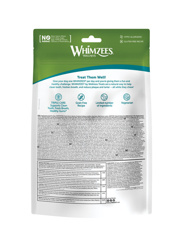 Whimzees - Bâtonnets Nature Natural Dog Treats XS pour Chien - x56 Image numéro 2 Whimzees - Bâtonnets Nature Natural Dog Treats XS pour Chien - x56 Image numéro 2