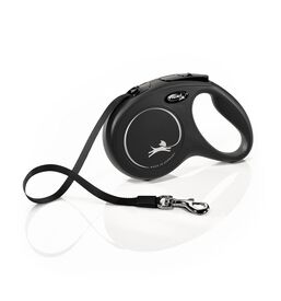 Flexi - Laisse A Enrouleur Classic Sangle Noir M pour Chiens - 5m