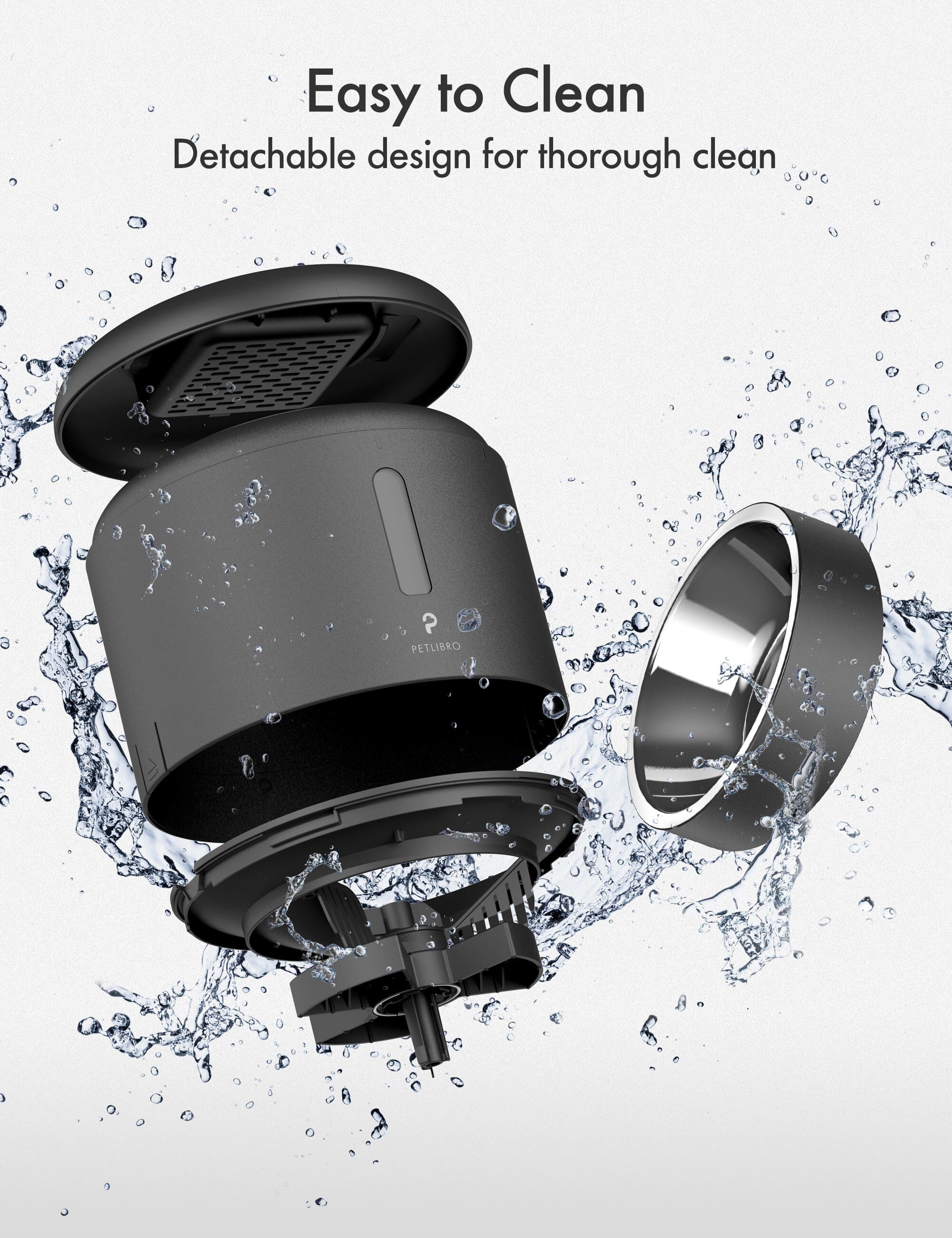 Petlibro - Mangeoire Granary Automatiquen 3l Noir Image num&eacute;ro 5