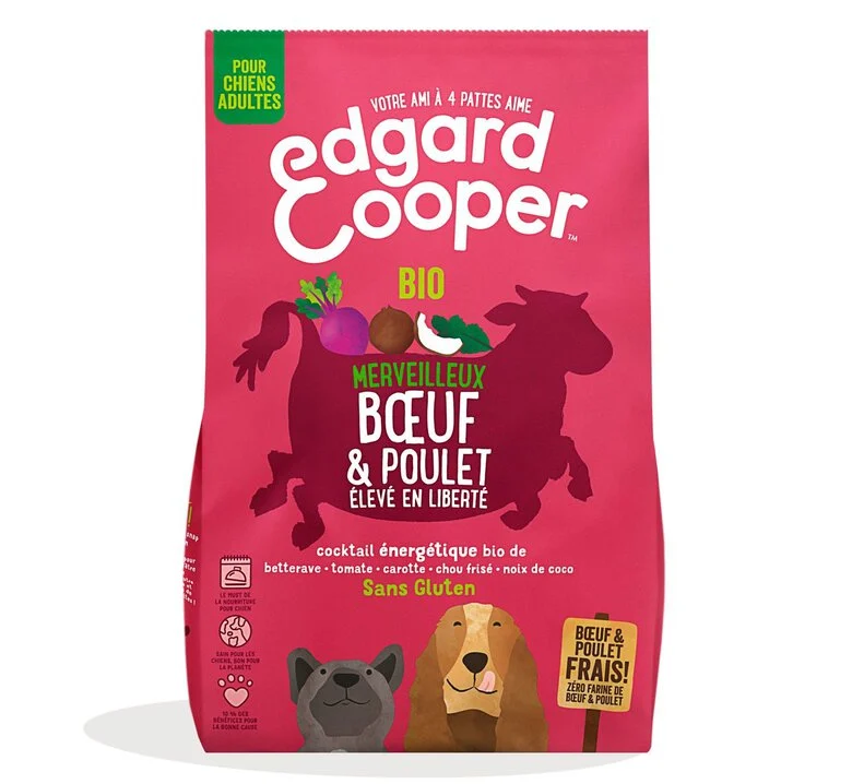 Edgard & Cooper - Croquettes BIO au Bœuf et Poulet pour Chien - 2,5Kg Image numéro 1 Edgard & Cooper - Croquettes BIO au Bœuf et Poulet pour Chien - 2,5Kg Image numéro 1