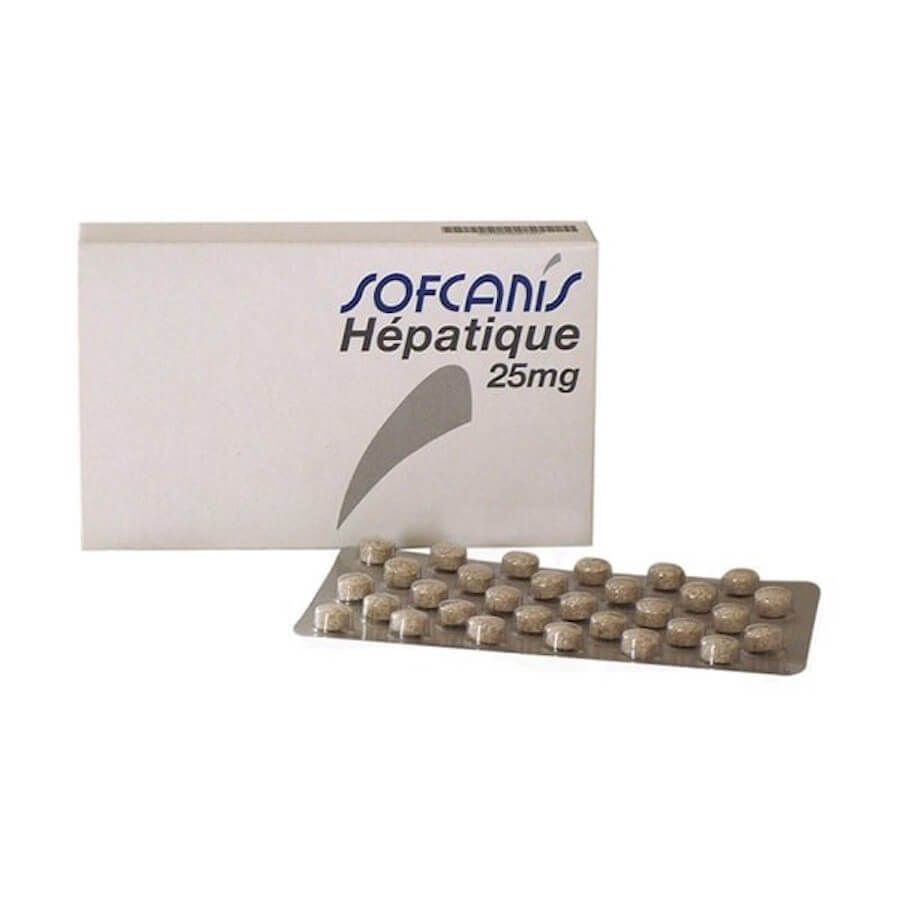 Sofcanis - Comprim&eacute;s Sofcanis H&eacute;patique 25 MG pour Chiens et Chats - x600pcs Image num&eacute;ro 1