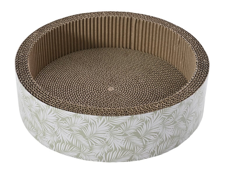 Leeby - Griffoir Funny en Carton Feuilles pour Chats - 40cm Image numéro 1 Leeby - Griffoir Funny en Carton Feuilles pour Chats - 40cm Image numéro 1