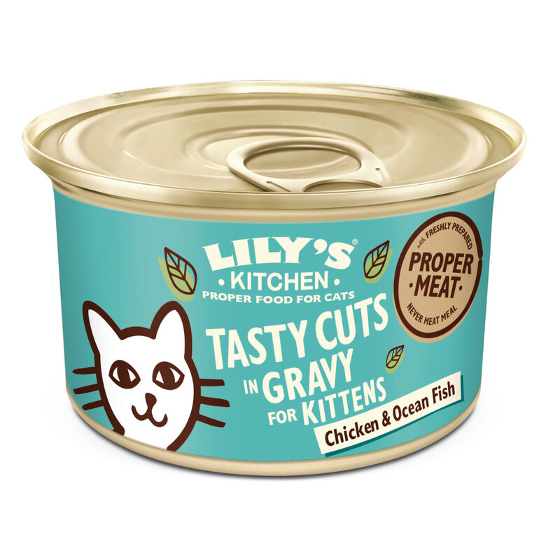 Lily's Kitchen - Bouchées en Sauce Poulet et Poisson de Mer pour Chaton - 85 g Image numéro 2 Lily's Kitchen - Bouchées en Sauce Poulet et Poisson de Mer pour Chaton - 85 g Image numéro 2