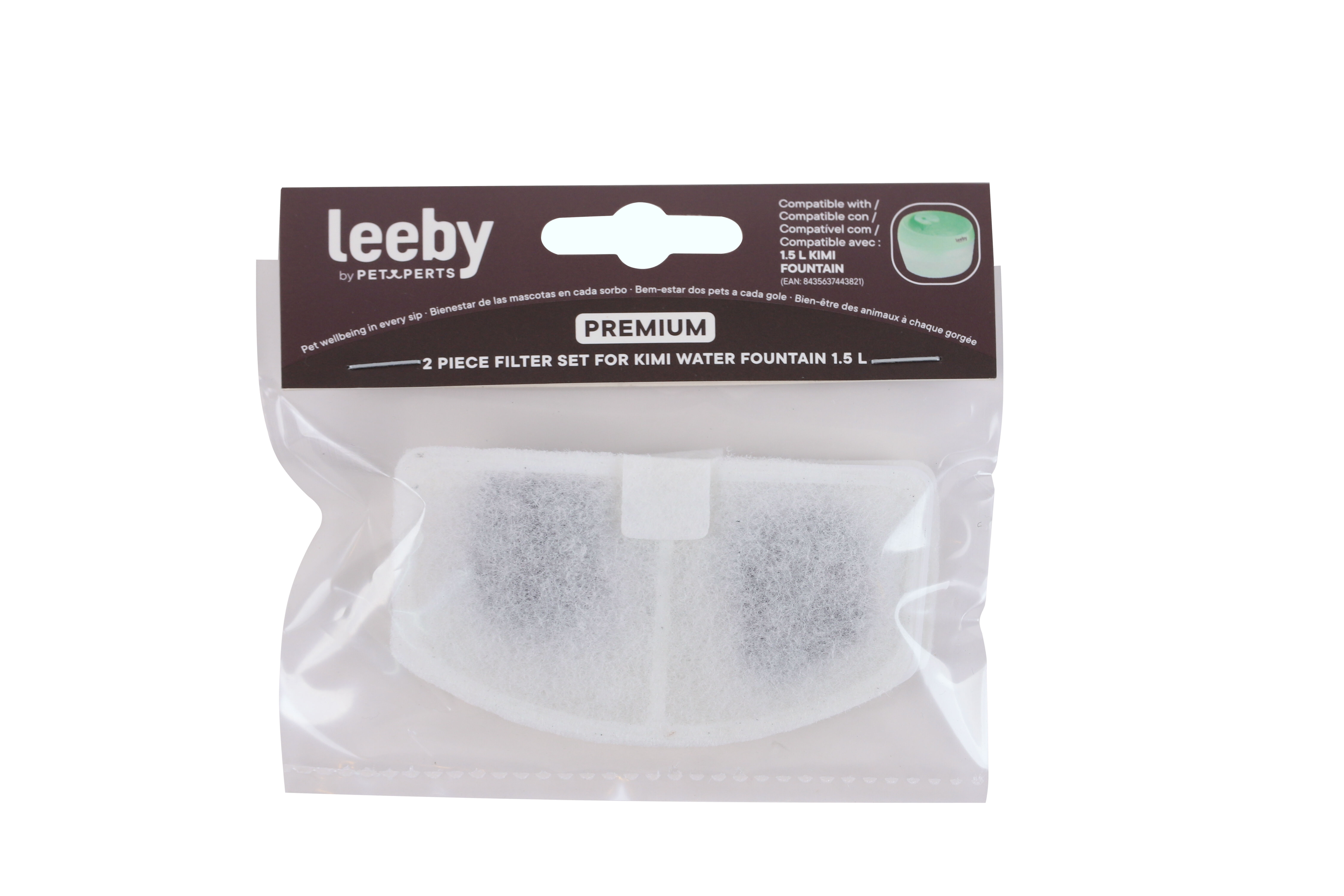 Leeby - Lot de 2 Filtres pour Fontaine &agrave; Eau KIMI - x2 Image num&eacute;ro 3