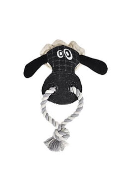 Animalis - Jouet Mouton Corde + Laine Recyclée pour Chiens - 25cm