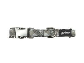 Gotoo - Collier Vichy Gris pour Chien - XXS