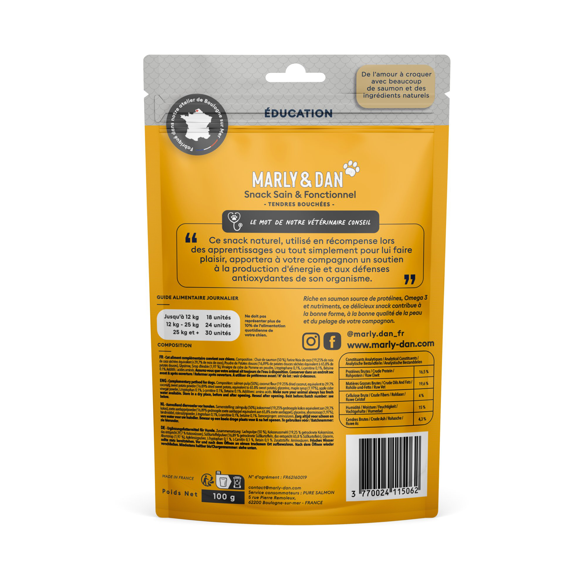 Marly & Dan - Tendres Bouch&eacute;es Training - 100g Image num&eacute;ro 2