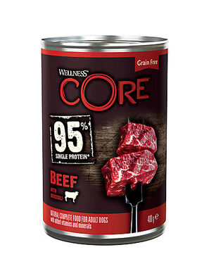 Wellness CORE - Repas Complet 95% de Bœuf pour Chien - 400g